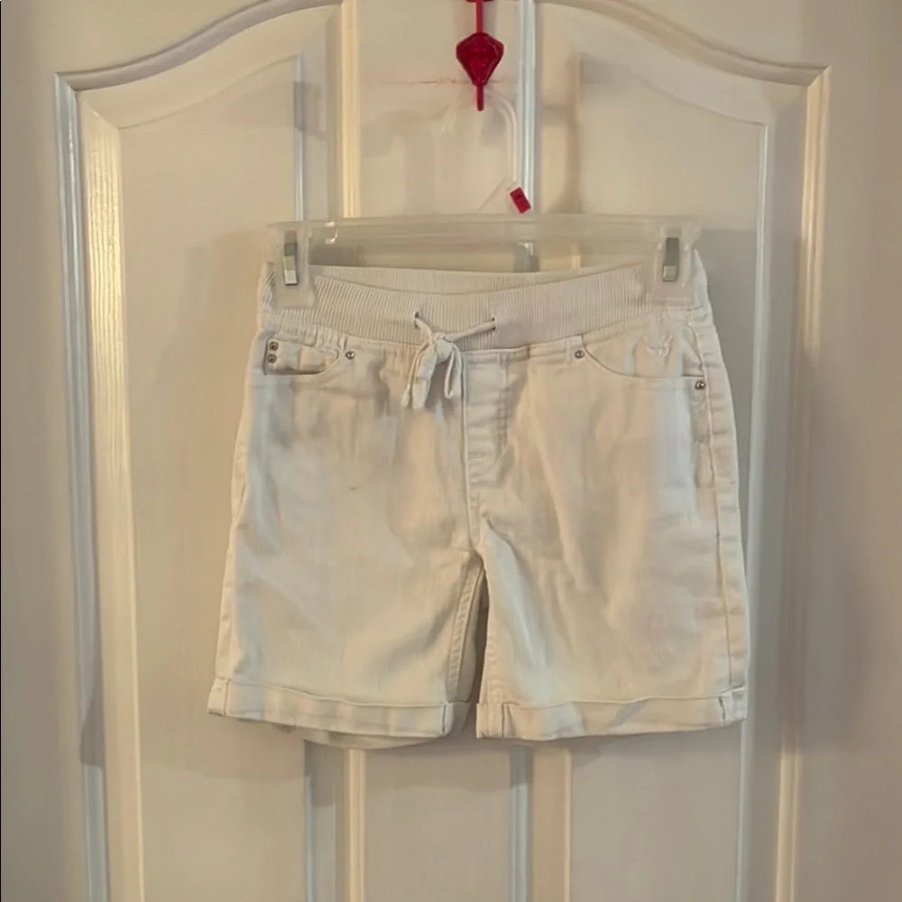 Justice Vintage Girls White Tie Casual Shorts
